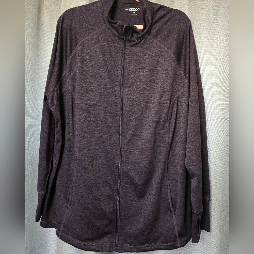 Ideology Dark Purple Zip-Up Jacket